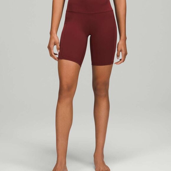 Lululemon Align High-Rise Short with Pockets 8" - Red Merlot - Picture 4 of 4